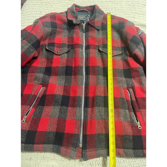 VTG Abercrombie & Fitch Mackinaw Plaid Hunting Jacket Wool Mens Large MHT-119a - Picture 3 of 13